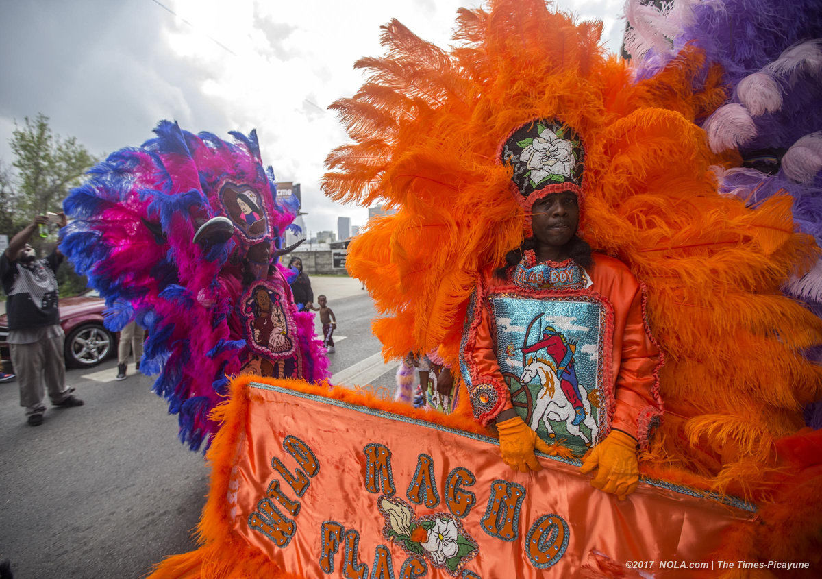 Mardi Gras Indians hit the streets In New Orleans